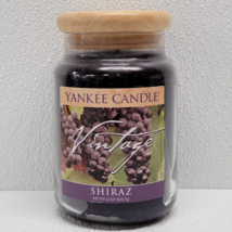 Yankee Candle Vintage - SHIRAZ Grape Wood Top 22oz Jar Retired - New - $62.36