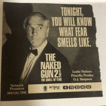 Naked Gun 2 1/2 TV guide Vintage Print Ad Leslie Nielsen OJ Simpson Tpa5 - £4.42 GBP