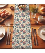Blue and White Chinoiserie Table Runner – Elegant Pagoda and Floral Desi... - €26,47 EUR
