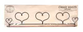 Classic Motifs Three Hearts 22 Inch Fabric Holder With Dowel - $25.95