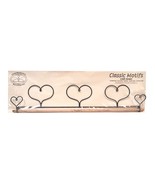 Classic Motifs Three Hearts 22 Inch Fabric Holder With Dowel - $35.60 CAD