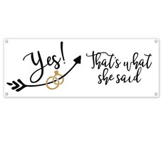 Yes Thats What She Said Clearance Banner Advertising Vinyl Flag Sign Inv - £14.56 GBP