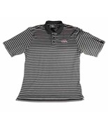 Ole Miss Rebels Polo Golf Shirt Under Armour Striped Black Short Sleeve ... - £18.10 GBP