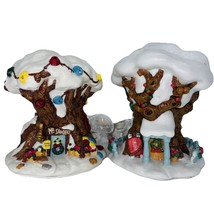 2 Disney Winnie The Pooh Christmas In The Hundred Acre Wood Set Village ... - £43.81 GBP