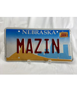 MAZIN Vintage Vanity License Plate Nebraska Personalized Auto Man-Cave D... - €143,22 EUR