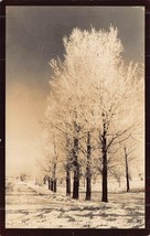 Camp Mc Coy Wisconsin~Early Icy MORNING-LUCKENBILL Real Photo Postcard - £9.95 GBP