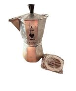 Bialetti Moka Express Stovetop Moka Pot Aluminum Silver Mocha Espresso - $18.76