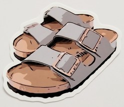 Pair of Strapped Sandals Super Cute Cartoon Multicolor Sticker Decal Awesome Fun - £1.80 GBP