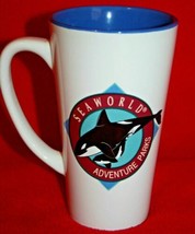 Vintage SEAWORLD Adventure Park Tall Ceramic COFFEE Tea MUG CUP Shamu Or... - £10.27 GBP