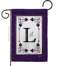 Classic L Initial Garden Flag Simply Beauty 13 X18.5 Double-Sided House Banner - $19.97