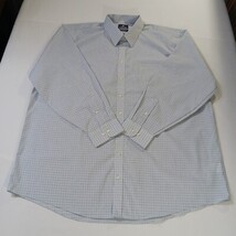 Stafford RN#93677 Mens White Plaid Button-Up Long Sleeve Shirt Sz Big 19 (36-37) image 14
