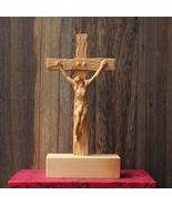 Wooden Catholic Altar Crucifix, Standing Decoration for Home - €34,98 EUR