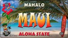 Maui Hawaii State Novelty Mini Metal License Plate Tag - £11.74 GBP
