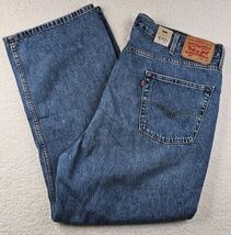 Levis 565 Jeans Mens 42x30 Loose Straight Blue Denim Medium Wash 100% Co... - $39.59