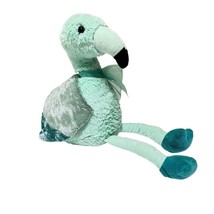 KellyToy Teal Blue Green Flamingo Bird Ribbon Dangle Legs Blue Eyes Plush 2018 - $12.95