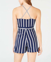 BCX Juniors Striped Wrap Front Romper, X-Small, Stripe Brushed Dty - $49.00