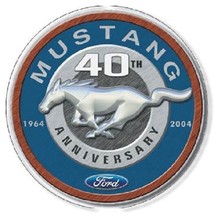 Ford Mustang 40th Logo Stang Pony Muscle Car Retro Garage Wall Decor Metal Sign - £12.75 GBP