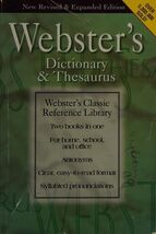 Webster&#39;s 2 in 1 Dictionary and Thesaurus - €3,41 EUR