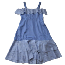 NWT J.Crew Collection Stripe Cold-shoulder Midi in True Blue Silk Dress 10 - £48.50 GBP