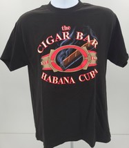 Lee Total Cotton &#39;The Cigar Bar&#39; Mens Black Short Sleeve T-shirt Size Me... - £19.98 GBP