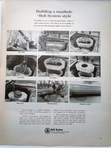 Building A Manhole Bell System Style Print Advertisement Art 1965 - £7.98 GBP