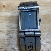 VTG Lucky Brand Lady Silver Rectangle Cuff Bangle Analog Quartz Watch~New Batter - £11.68 GBP
