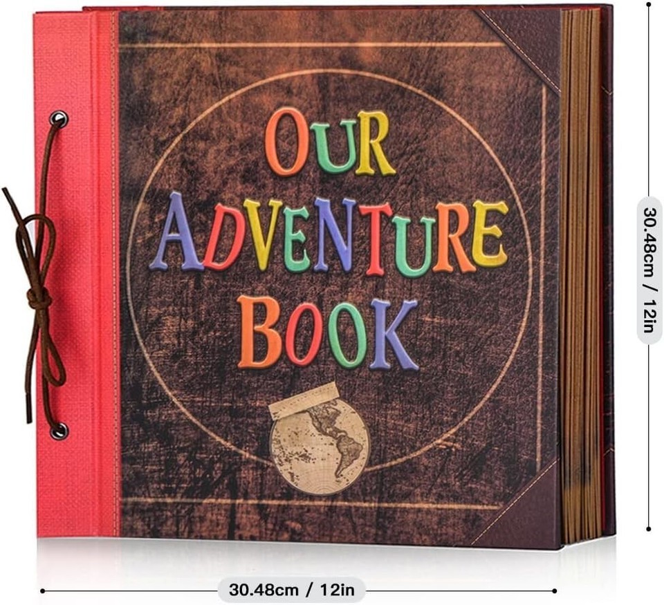 Large 60-Page Adventure Scrapbook - Customizable Album for Family & Friends Item image 7