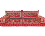 5 pcs SPONGE Filled Sofa Cushion pillows Lounge Couch Corner Set Ottoman... - $385.11