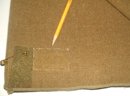 US Army WWII wool bed blanket, THIN &quot;mustard&quot;; missing spec tag; no &quot;U.S... - $54.76 CAD