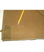 US Army WWII wool bed blanket, THIN &quot;mustard&quot;; missing spec tag; no &quot;U.S... - £31.42 GBP