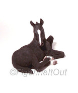 CA03386 Foal Lying Black &amp; White Figure Country Artists UK Natural World - $23.99