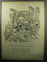 1951 Kimberly-Clark Paper Ad - cartoon by Tom Henderson - £14.77 GBP