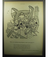 1951 Kimberly-Clark Paper Ad - cartoon by Tom Henderson - £14.55 GBP