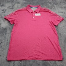 Calvin Klein Shirt Mens L Pink Supima Cotton Short Sleeve Casual Collared Top - £14.42 GBP