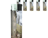 Skeletons D8 Lighters Set of 5 Electronic Refillable Butane Skulls Death - $15.79