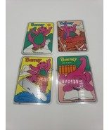 Vintage Stickers Lot of 4 BARNEY FOIL MYLAR Vending Machine Sticker VTG ... - $22.20 CAD