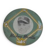 Mickey Mantle 1956 PM15 Yellow Basepath Pin Pinback New York Yankees - $1,385.01