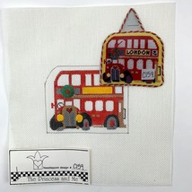 Princess and Me Crumpets and Tea London Doubledecker Bus Needlepoint Canvas - £50.79 GBP