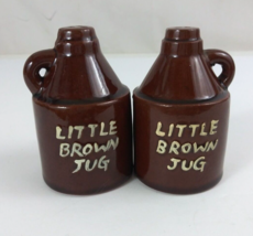 Vintage Little Brown Jug 3" Salt &amp; Pepper Shakers Japan - $7.75