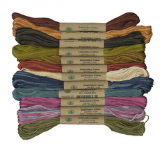 Valdani Floss 6 Strand Sampler 12 Assorted Colors The Scent of Flowers - £39.29 GBP