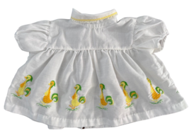 Vintage JCPENNEY Penn Prest Toddle Time Embroidered Duck Baby Blouse - £15.85 GBP