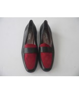 NEW handmade in Capri Italy black red 38 shoes career loafers flats leat... - £103.90 GBP