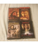 4 DVD Lot: The Last Samurai,Enemey at the Gates,The Lord of the Rings,Si... - $10.94