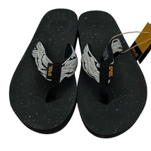 Teva Women&#39;s ReFlip Flip Flops Black/White Womens Size 7 New with tags - $24.75