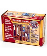 DuraHook The Locking Stay Put Pegboard Hook 15 Piece Hand Tool Assortment - £14.75 GBP