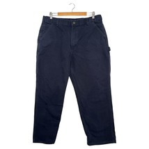 Carhartt Pants Mens 38x30 Navy Blue Loose Original Fit Work Utility Carp... - $29.69