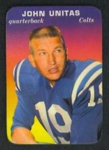 1970 Topps Johnny Unitas Glossy Insert Ex+ / Near Mint !! - £26.29 GBP