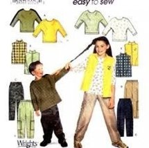 Simplicity Sewing Pattern 7043 Child's, Girls', Boys' Vest, Pants and Knit Top S - £10.18 GBP