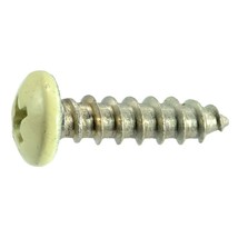 #10 x 3/4&quot; Beige 18-8 Stainless Phillips Pan Head Sheet Metal Screws (20 pcs.) - $12.45