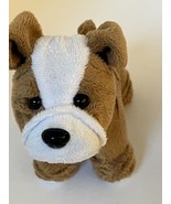 American Girl 2013 Meatloaf Tan &amp; White Plush Bulldog Puppy Dog  - $14.99